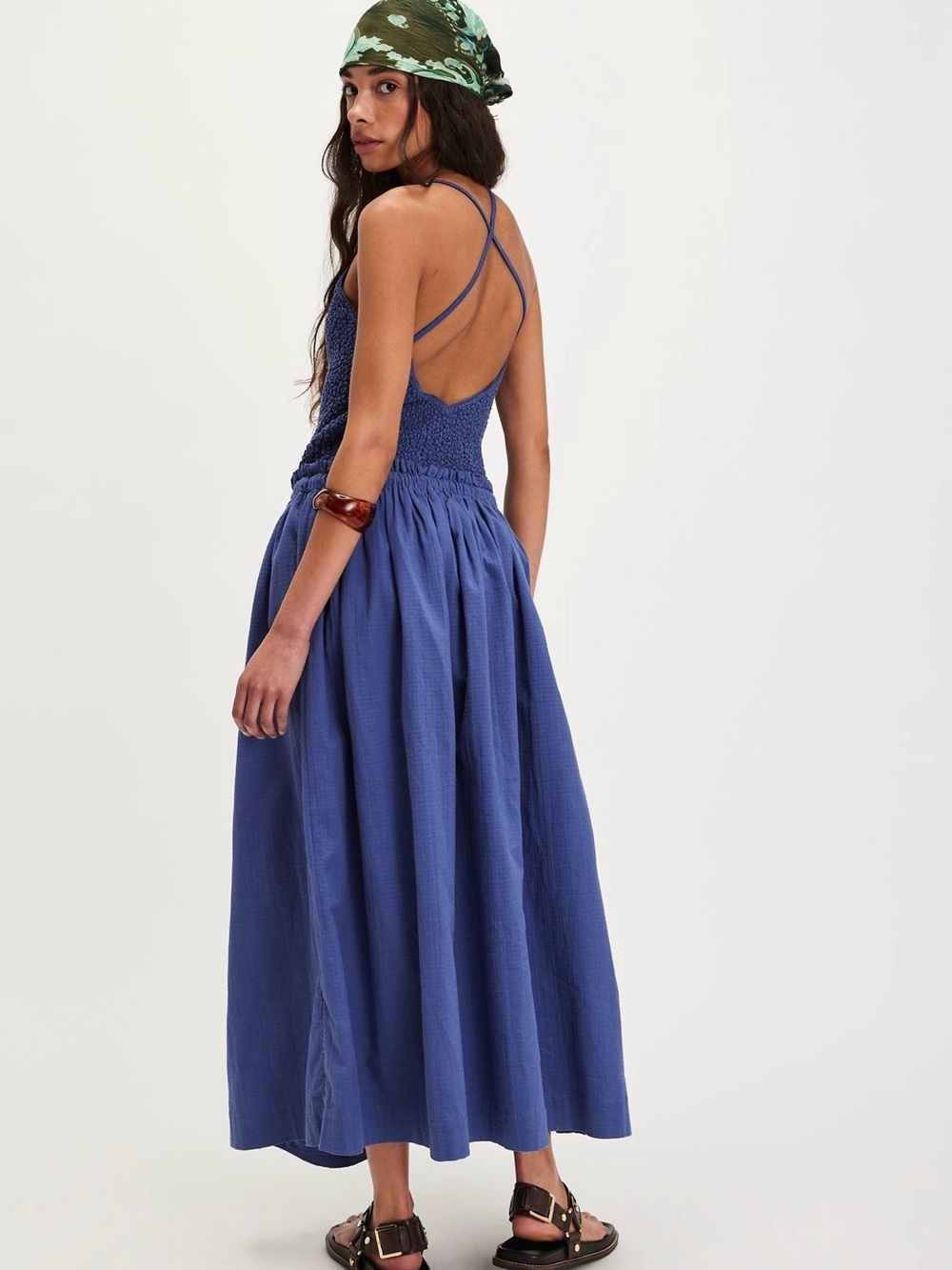 Free People Seaside Solid Set in Steel Blue Small - Picture 2 of 7